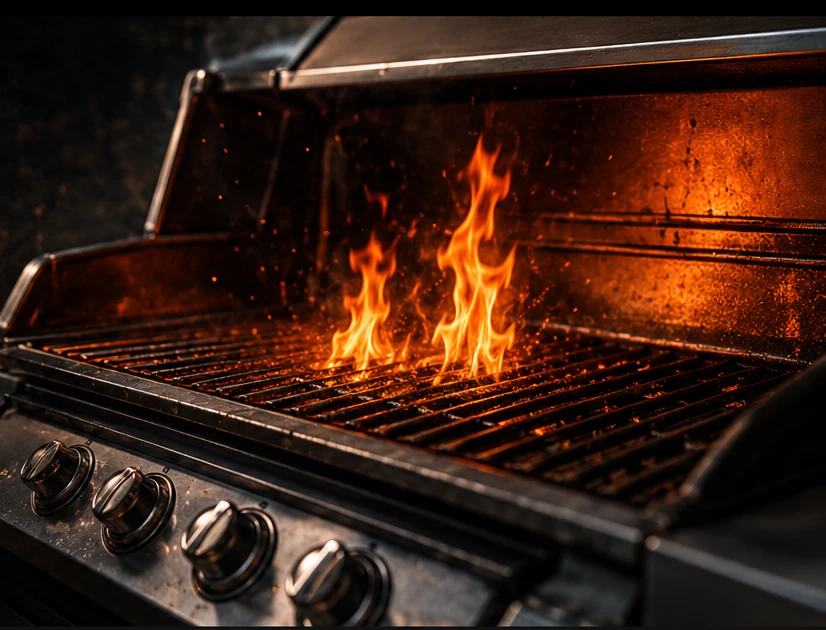 Fired-up backyard grill